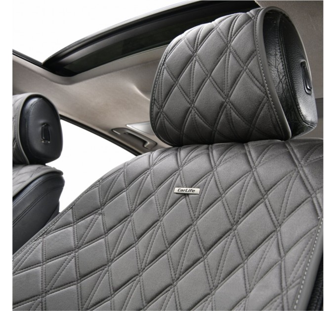 Комплект преміум накидок для сидінь CarLife Nitro, grey, ціна: 4 734 грн.