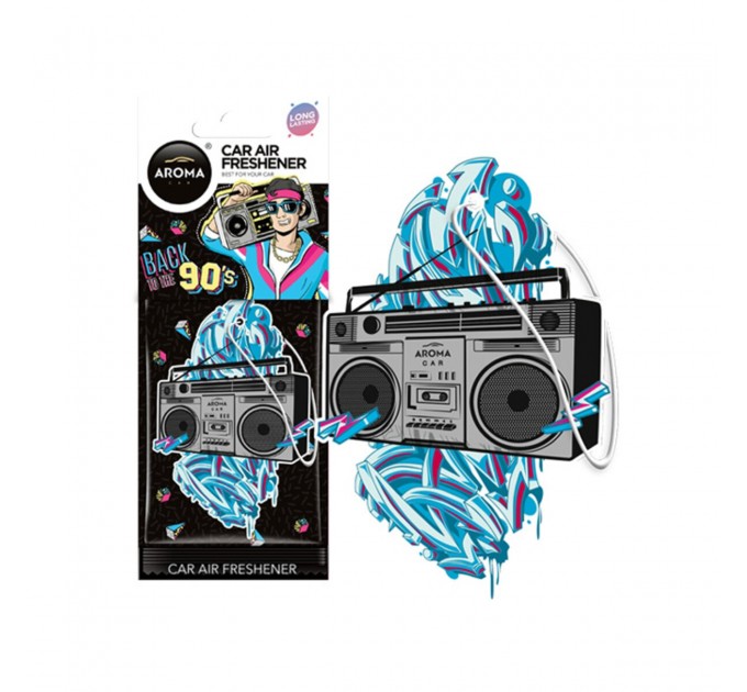 Ароматизатор Aroma Car Cellulose Back To 90' & 70' - Boom Box сухий, ціна: 55 грн.