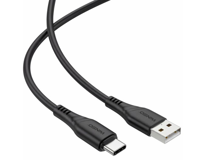 Кабель Winso Pro USB для Type-C PVC 2м черный, цена: 75 грн.