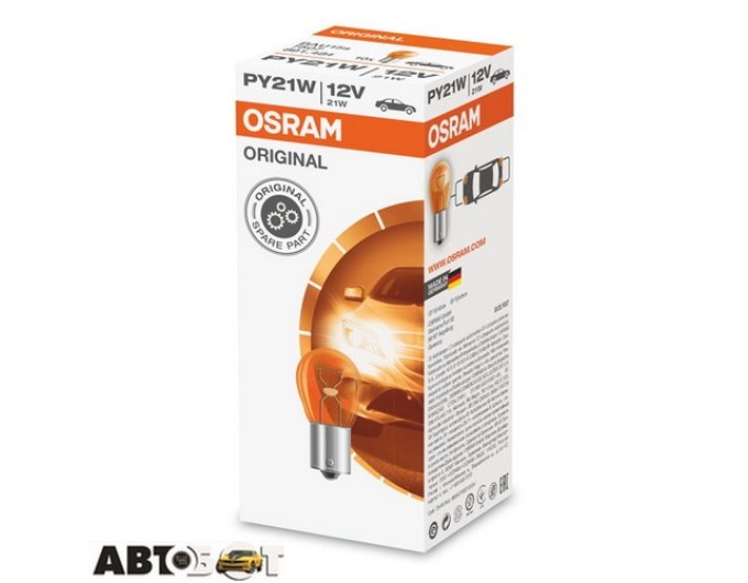 Лампа накаливания Osram Original PY21W 12V 7507-UNV (1 шт.), цена: 62 грн.