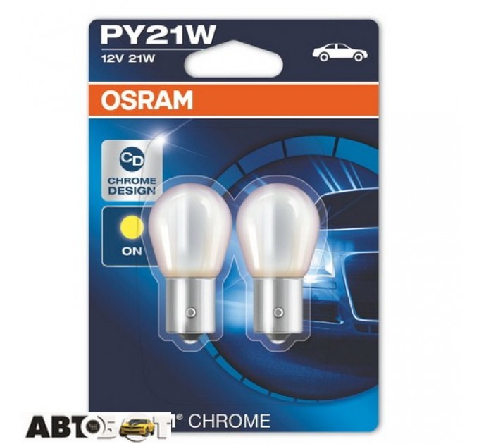 Лампа розжарювання Osram Diadem Chrome PY21W 12V 21W 7507DC-02B (2 шт.), ціна: 510 грн.
