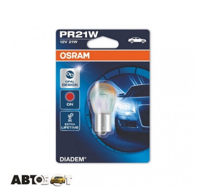 Лампа розжарювання Osram DIADEM PR21W 12V 7508LDR-01B (1 шт.), ціна: 1 131 грн.