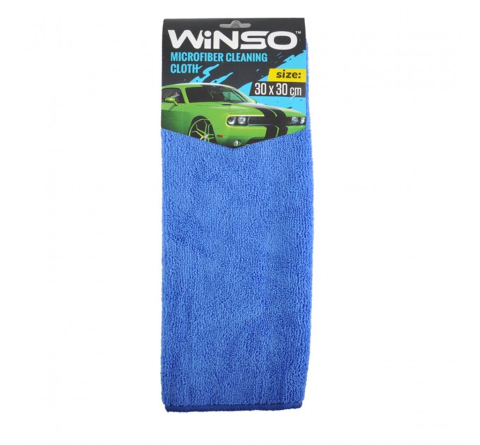 Ганчірка з мікрофібри Winso, 30x30см, синя, ціна: 19 грн.