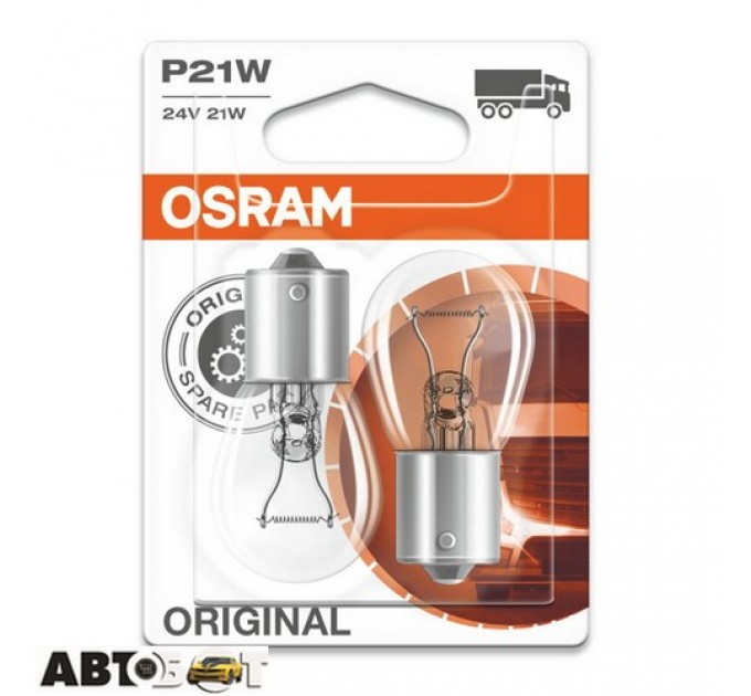  Лампа накаливания Osram Original P21W 24V 7511-02B (2 шт.)