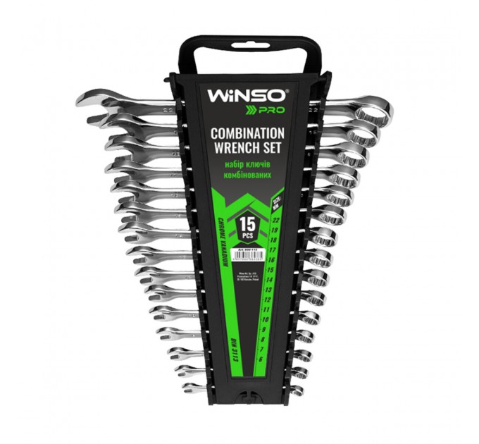 Набір ключів Winso PRO комбіновані CR-V 15шт 6-22мм, ціна: 667 грн.