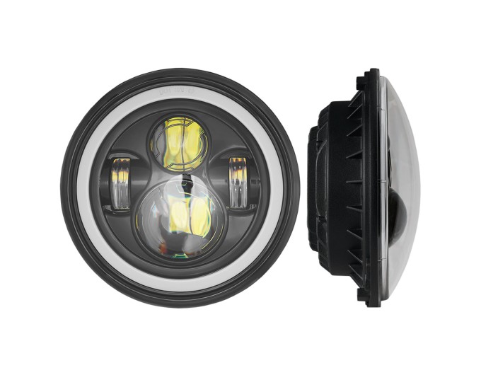 Фара светодиодная Brevia 60W (4x5W ETI+DRL), 4800Lm/2160Lm, 6000K, 177x70мм 1шт, цена: 1 221 грн.