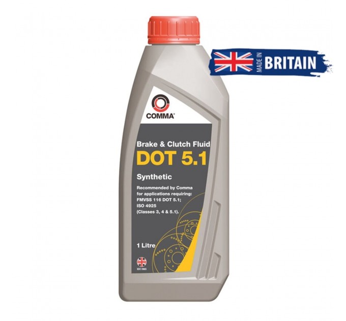 Тормозная жидкость Comma DOT 5.1 Brake Fluid 1л, цена: 622 грн.