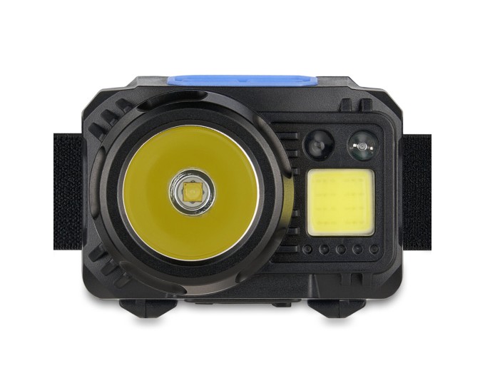 Фонарь налобный Brevia 500Lm, 3W CREE XPG+COB, 1200mAh/3xAAA, с сенсором белый/красный, цена: 999 грн.