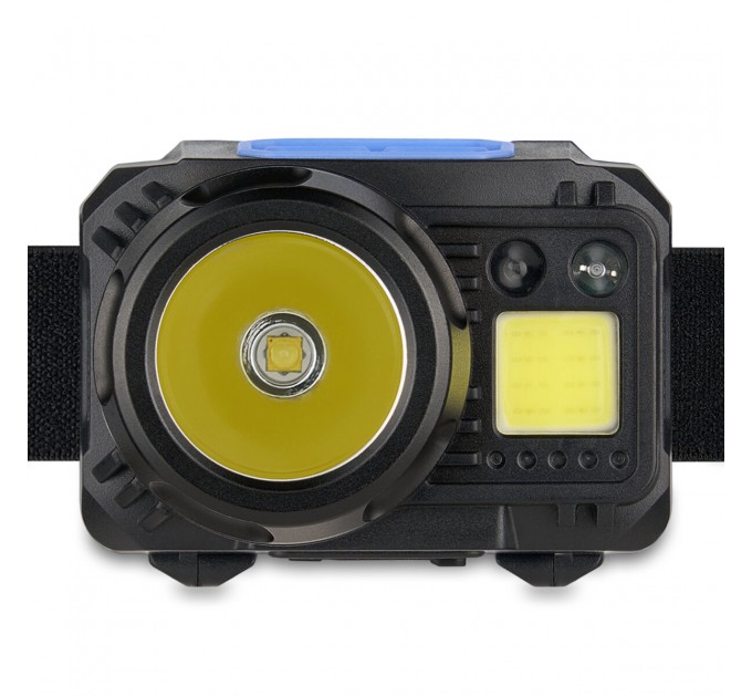 Фонарь налобный Brevia 500Lm, 3W CREE XPG+COB, 1200mAh/3xAAA, с сенсором белый/красный, цена: 999 грн.
