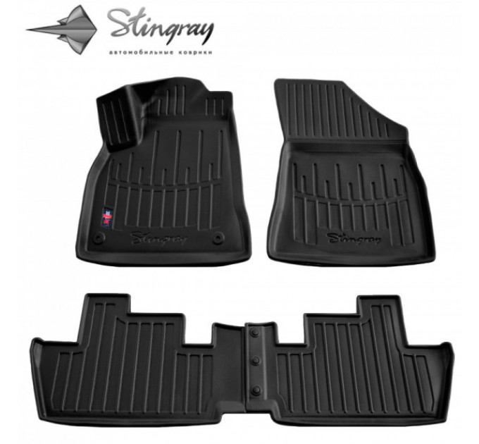 Peugeot 3008 (2009-2016) комплект 3D ковриков с 4 штук (Stingray), цена: 1 480 грн.