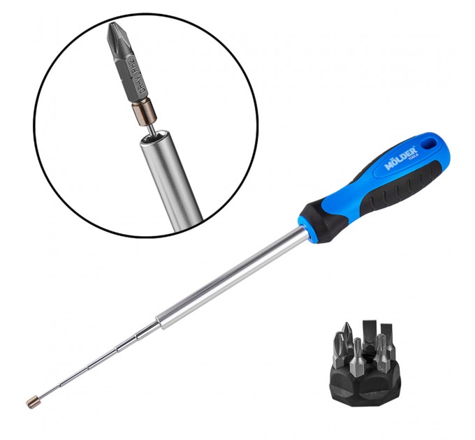 Отвертка Molder с комплектом насадок 8в1, цена: 215 грн.