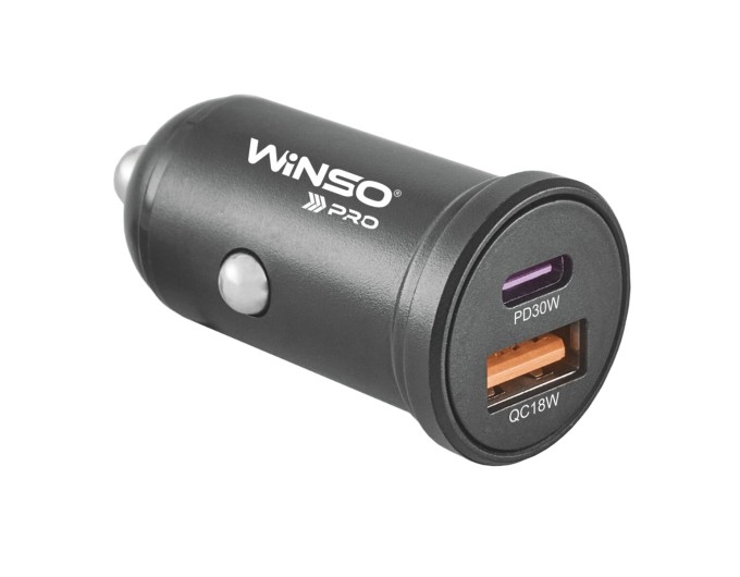Автомобільний зарядний пристрій Winso Pro 48W 1xUSB-C+1xUSB-A, ціна: 260 грн.
