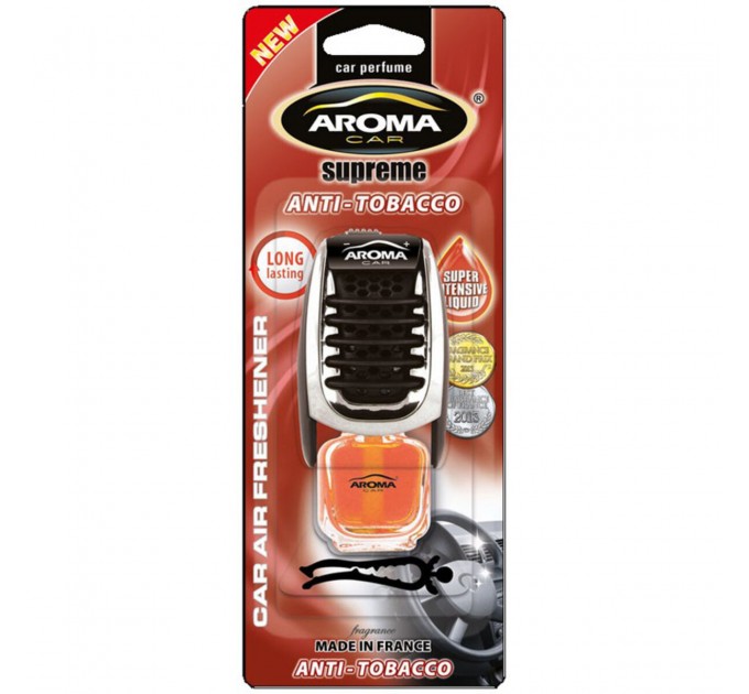 Ароматизатор Aroma Car Supreme Slim Anti Tabacco жидкий 7мл, цена: 163 грн.