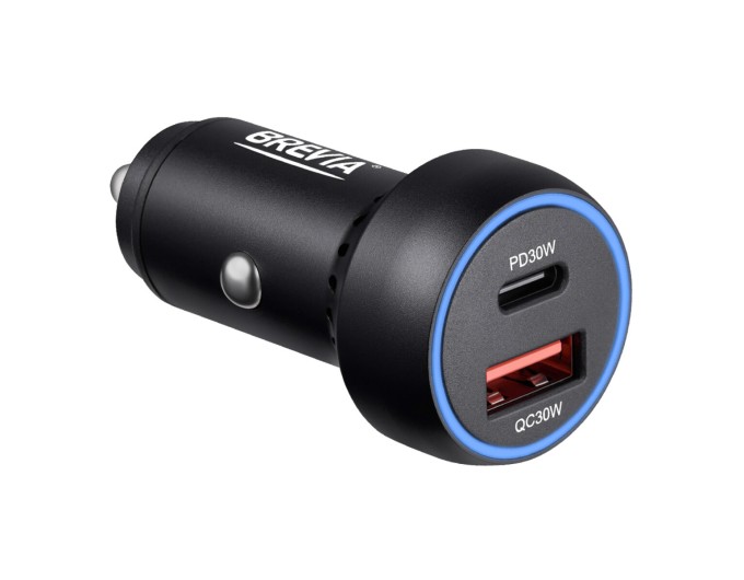 Автомобильное зарядное устройство для Brevia ePower Dual PowerMax Metal LED 60W 1xUSB-C+1xUSB-A, цена: 493 грн.