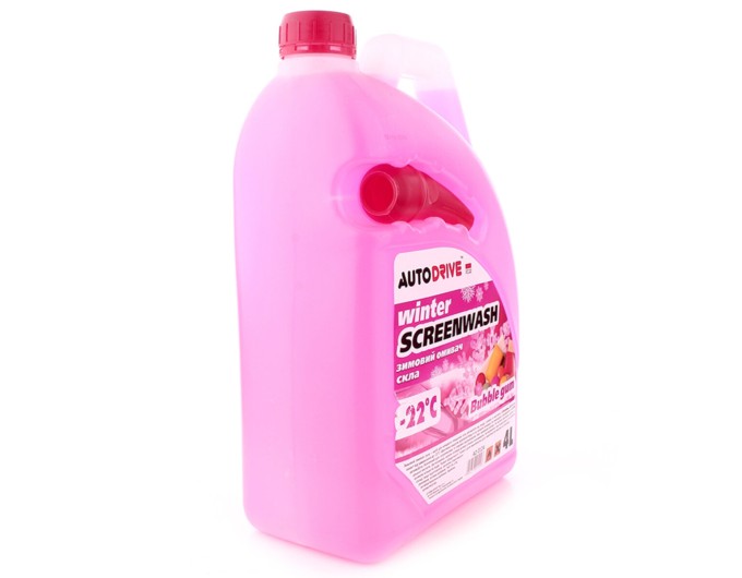 Омивач скла AutoDrive -22°C зимовий Bubble Gum готовий 4л, ціна: 346 грн.