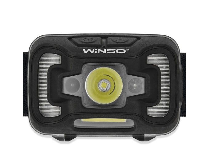 Фонарь налобный Winso 300Lm, 5W CREE XTE+COB, 1800mAh, с сенсором белый/красный, цена: 643 грн.