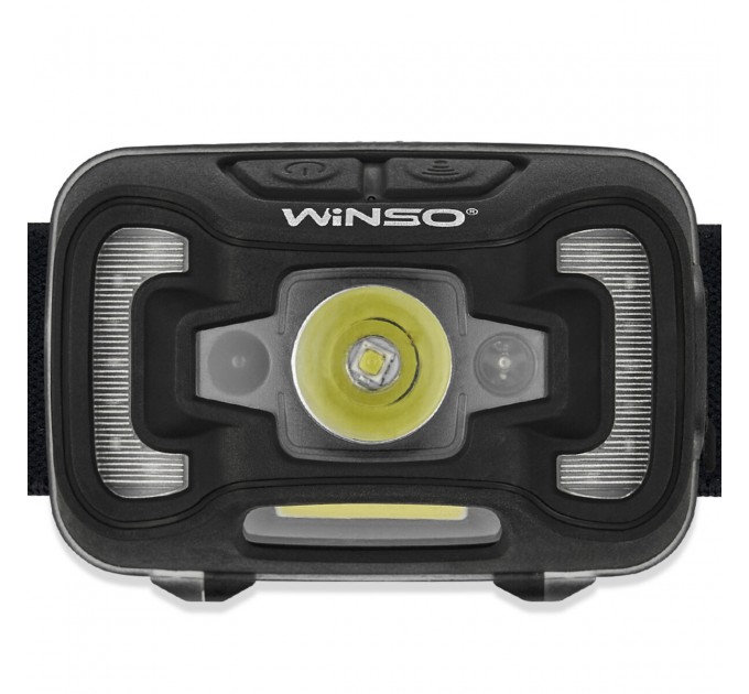 Фонарь налобный Winso 300Lm, 5W CREE XTE+COB, 1800mAh, с сенсором белый/красный, цена: 637 грн.