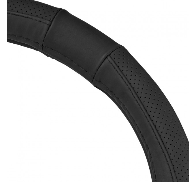 Чохол на кермо Carlife 37-39см, шкіра, чорний SW241M, ціна: 369 грн.