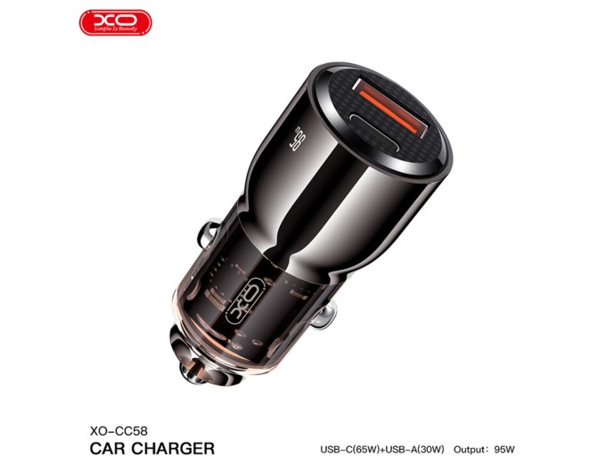 Автомобильное зарядное устройство XO CC58 95W коричневый, цена: 489 грн.