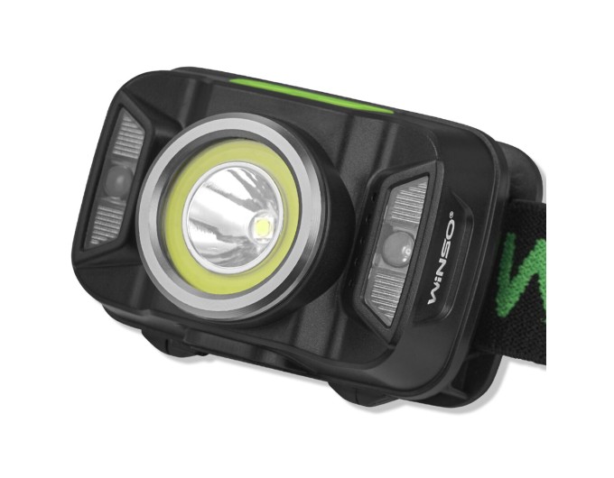 Фонарь налобный Winso 330Lm, 5W CREE XTE+COB, 1800mAh, с сенсором белый/красный, цена: 702 грн.