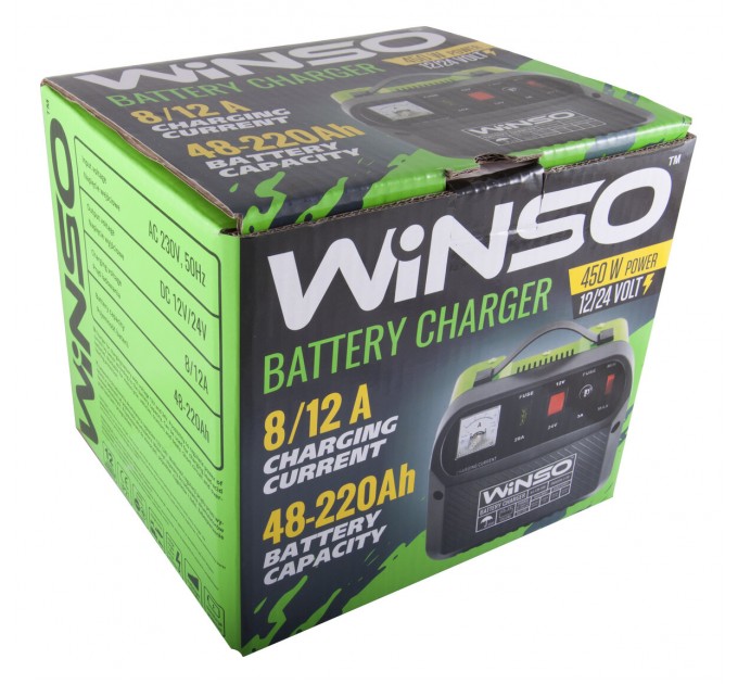 Зарядний пристрій АКБ Winso 12/24В 220А·год 12А, ціна: 2 259 грн.