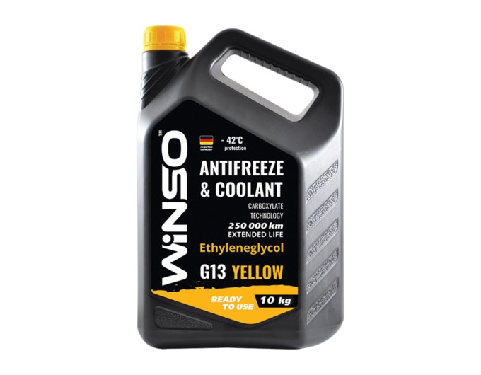 Антифриз Winso Antifreeze & Coolant Yellow G13 -42°C готовый желтый 10кг, цена: 1 042 грн.