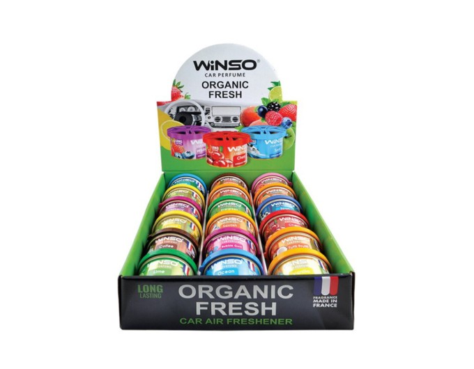 Ароматизатор Winso Organic Fresh MIX №2, 40г 18шт гелевый, цена: 2 580 грн.