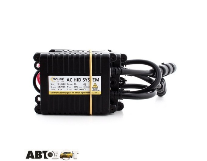 Комплект ксенону SOLAR H3 6000K 35W Ballast 4360, ціна: 1 476 грн.
