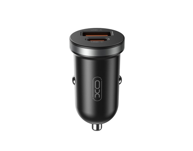 Автомобильное зарядное устройство XO CC56 Plastic mini 30W черный, цена: 199 грн.