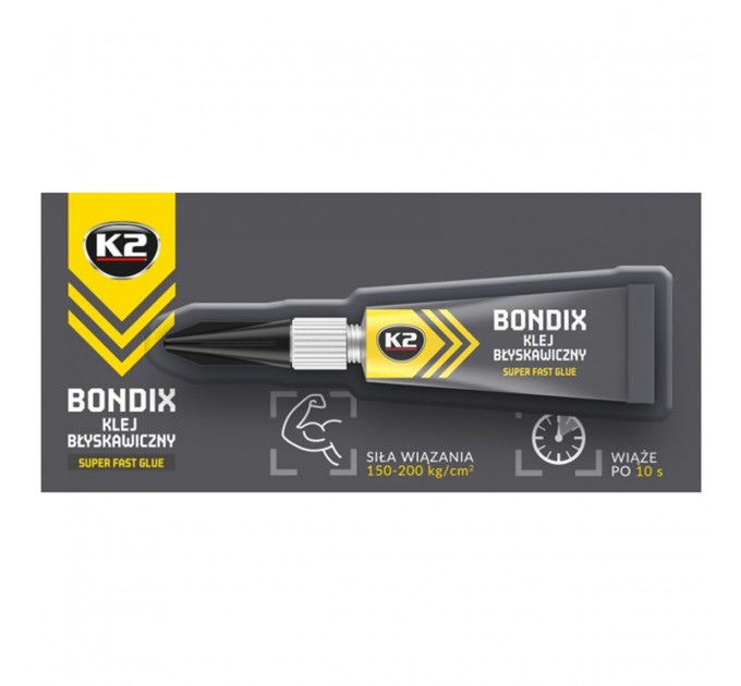 Суперклей K2 Bondix Super Fast 3г, цена: 22 грн.