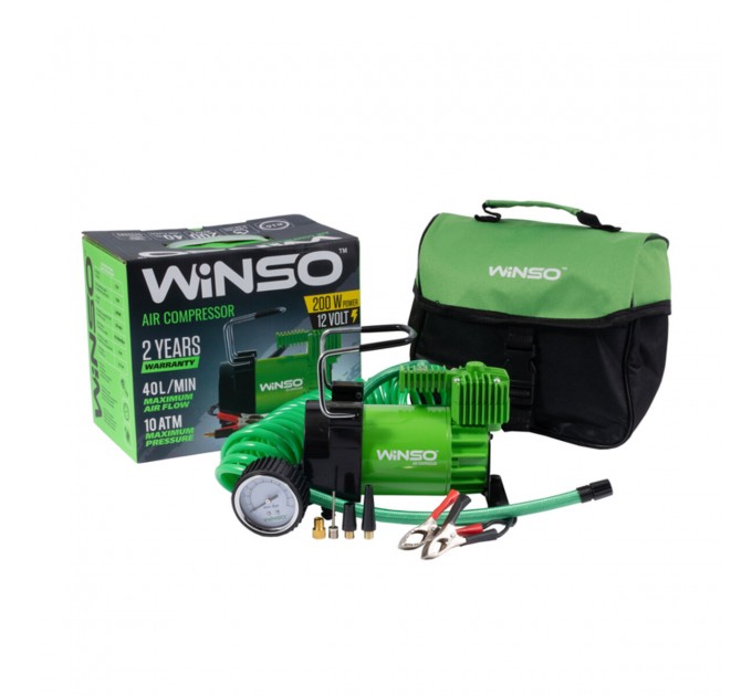 Компресор автомобільний Winso 10Атм 40л/хв 200Вт, ціна: 1 212 грн.