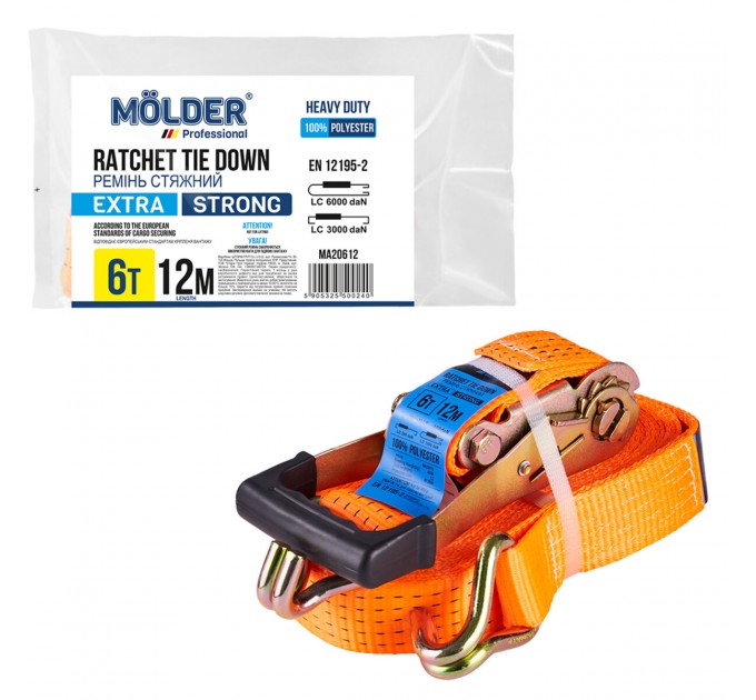 Стяжной ремень Molder 6т, 12м, цена: 1 265 грн.