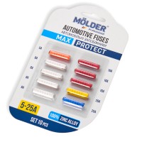 Набір запобіжників Molder "циліндричних" (5А,8А,16А,20А,25А), 10шт
