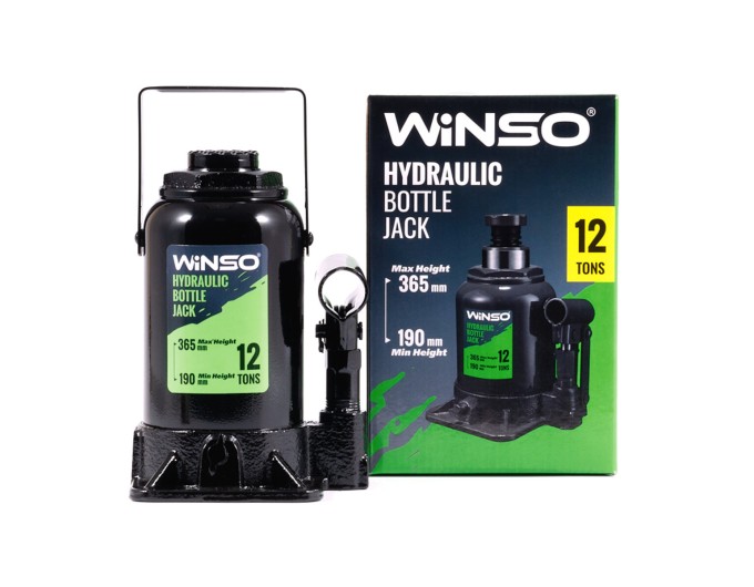 Домкрат гидравлический бутылочный Winso 12т 190-365мм, цена: 1 490 грн.