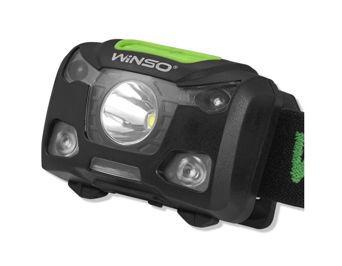 Фонарь налобный Winso Pro 250Lm, 5W XPG, 3xAAA/1200mAh в комплекте, с сенсором белый/красный, цена: 649 грн.