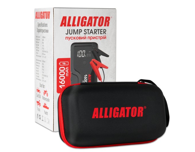 Пусковий пристрій Alligator Jump Starter 300A/600A 16000mAh, ціна: 2 700 грн.