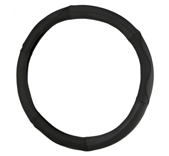 Чохол на кермо Carlife 37-39см, шкіра, чорний SW243M, ціна: 440 грн.