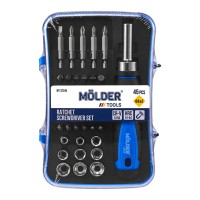 Викрутка Molder реверсивна з комплектом насадок 45шт