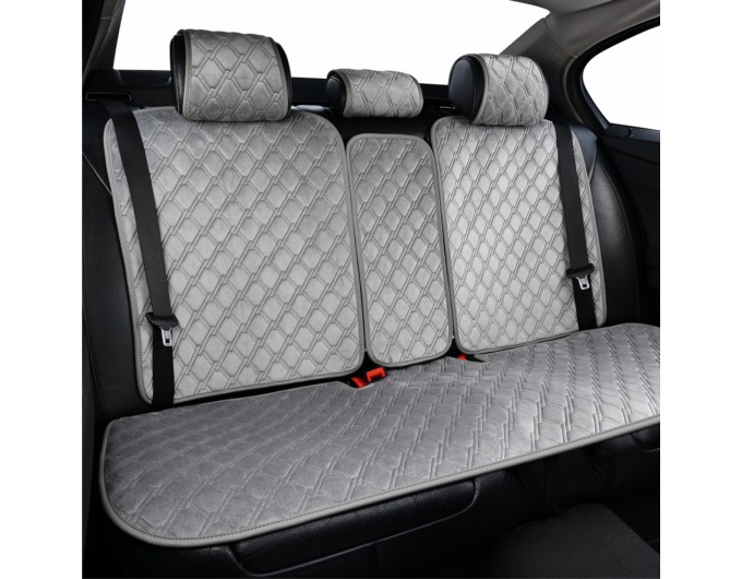 Комплект преміум накидок для сидінь CarLife Turbo, grey, ціна: 4 561 грн.