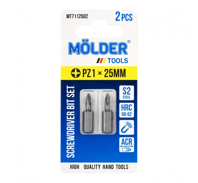 Набор бит Molder PZ1x25мм 2шт, цена: 29 грн.
