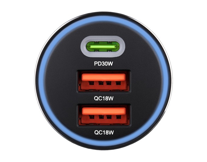 Автомобильное зарядное устройство Brevia ePower TriCharge 66W 1xUSB-C+2xUSB-A черный, цена: 627 грн.