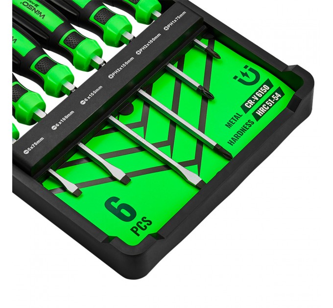 Набір викруток Winso Pro ударні (Go-Thru) з шестигранною опорою 6шт, ціна: 768 грн.