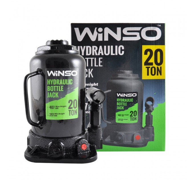 Домкрат гидравлический бутылочный Winso 20т 217-405мм, цена: 1 672 грн.