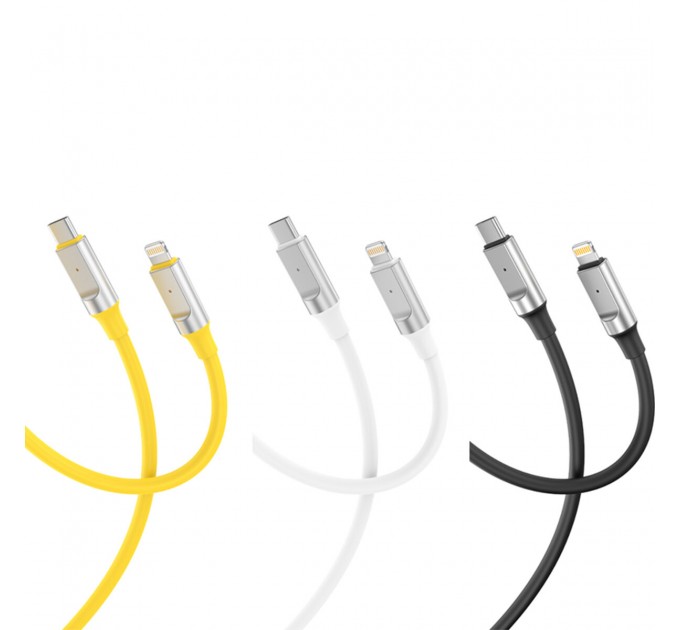 Кабель XO Liquid Silicone Type-C to Lightning 27W 1м черный, цена: 149 грн.