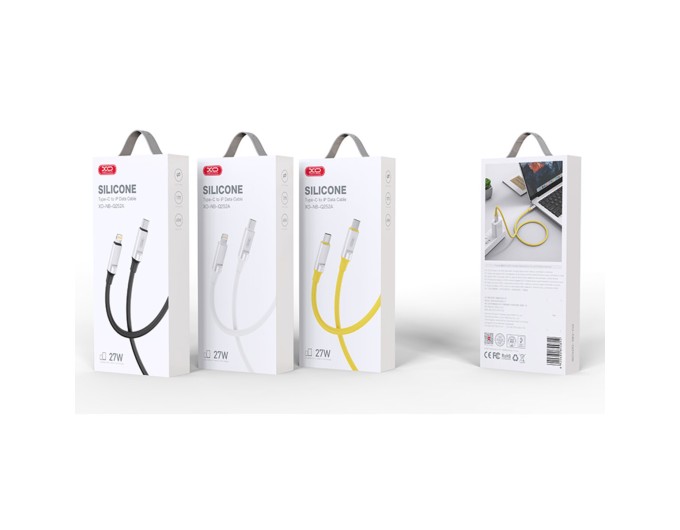 Кабель XO Liquid Silicone Type-C to Lightning 27W 1м чорний, ціна: 189 грн.