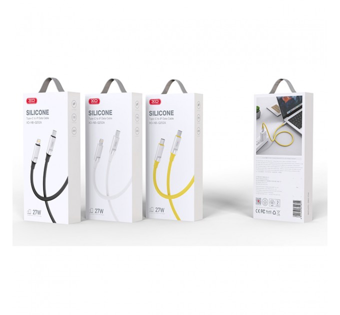 Кабель XO Liquid Silicone Type-C to Lightning 27W 1м черный, цена: 149 грн.