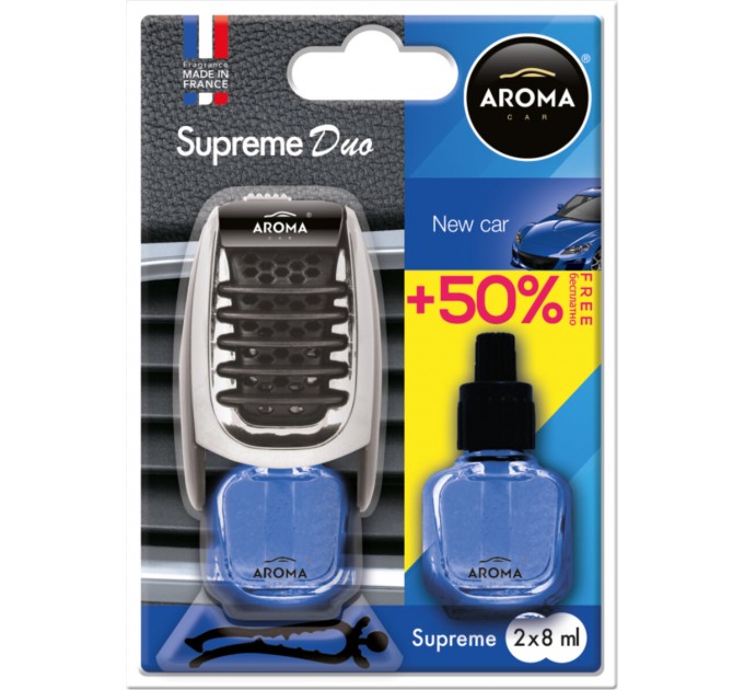 Ароматизатор Aroma Car Supreme Duo Slim New Car жидкий7мл, цена: 222 грн.