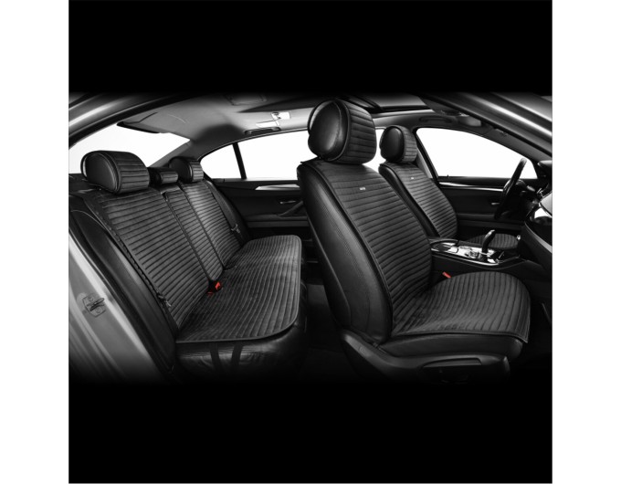 Комплект преміум накидок для сидінь CarLife Sport, black, ціна: 4 561 грн.
