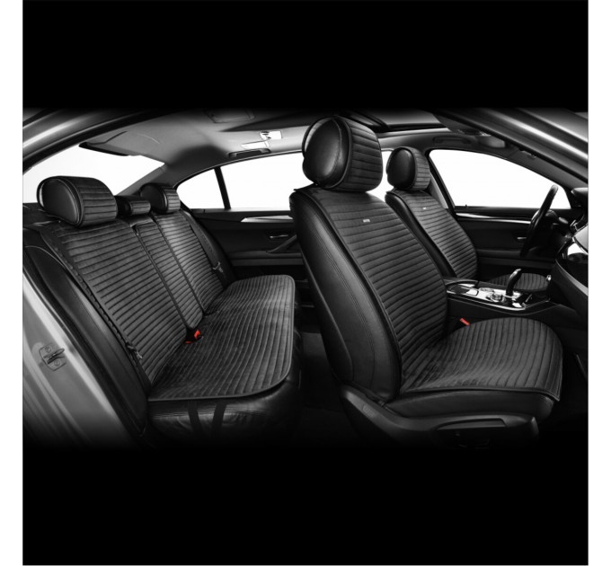 Комплект преміум накидок для сидінь CarLife Sport, black, ціна: 4 561 грн.