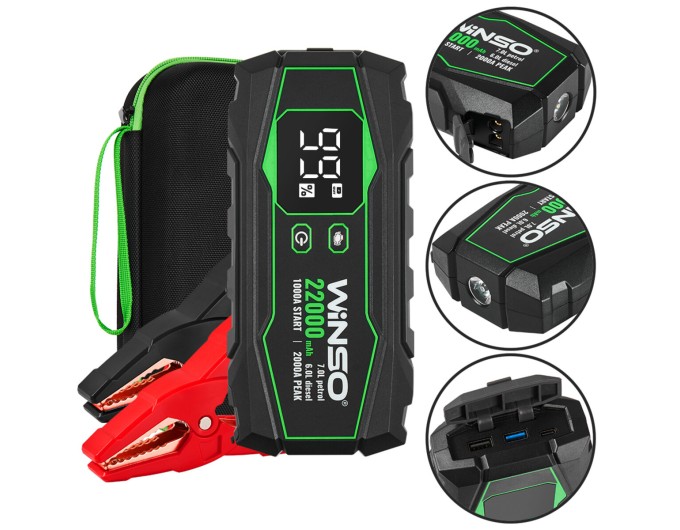 Пусковое устройство Winso Jump Starter 1000/2000A 22000mAh, цена: 4 482 грн.